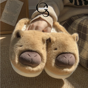 Alternative view of Giày sục lông Capybara nữ dễ thương phong cách Hàn Quốc, êm ấm, hot trend, hàng QCCC loại 1