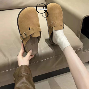 Alternative view of [OWNSTEP]Sục nữ da lộn Quảng Châu đế cao xu 3.5cm, êm chân tôn dáng, phong cách Hàn Quốc