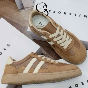 Alternative view of [OWNSTEP]Giày thể thao nữ 3 sọc màu nâu, êm chân dễ phối đồ,form chuẩn phong cách Hàn Quốc nhẹ nhàng