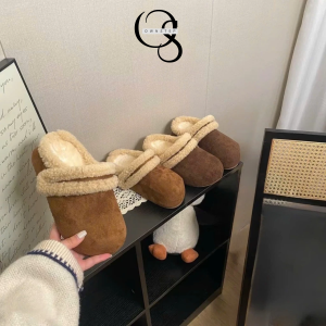 Alternative view of Dép sục nữ da lộn lót full lông cừu, đi bao êm ấm, mềm mại, cực hợp mùa Thu Đông