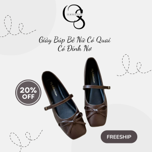 giày búp bê phong cách Pháp da mềm xinh xỉu form thường