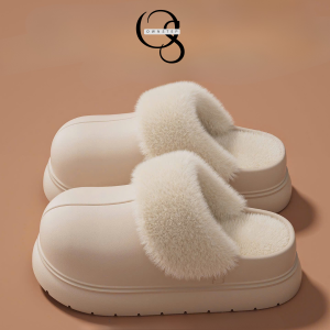 Alternative view of Sục Nữ Bít Đầu Chống Nước, Giày Sục Giữ Ấm Mùa Lạnh Đế Cao 5cm