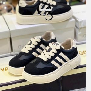 Alternative view of Sneaker Nữ Siêu Nhẹ Đế Cao, Họa Tiết Vạch Phong Cách Q, Mẫu Hot